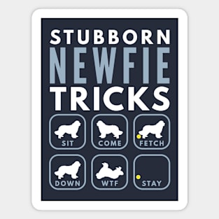 Stubborn Newfoundland Tricks - Dog Training Magnet